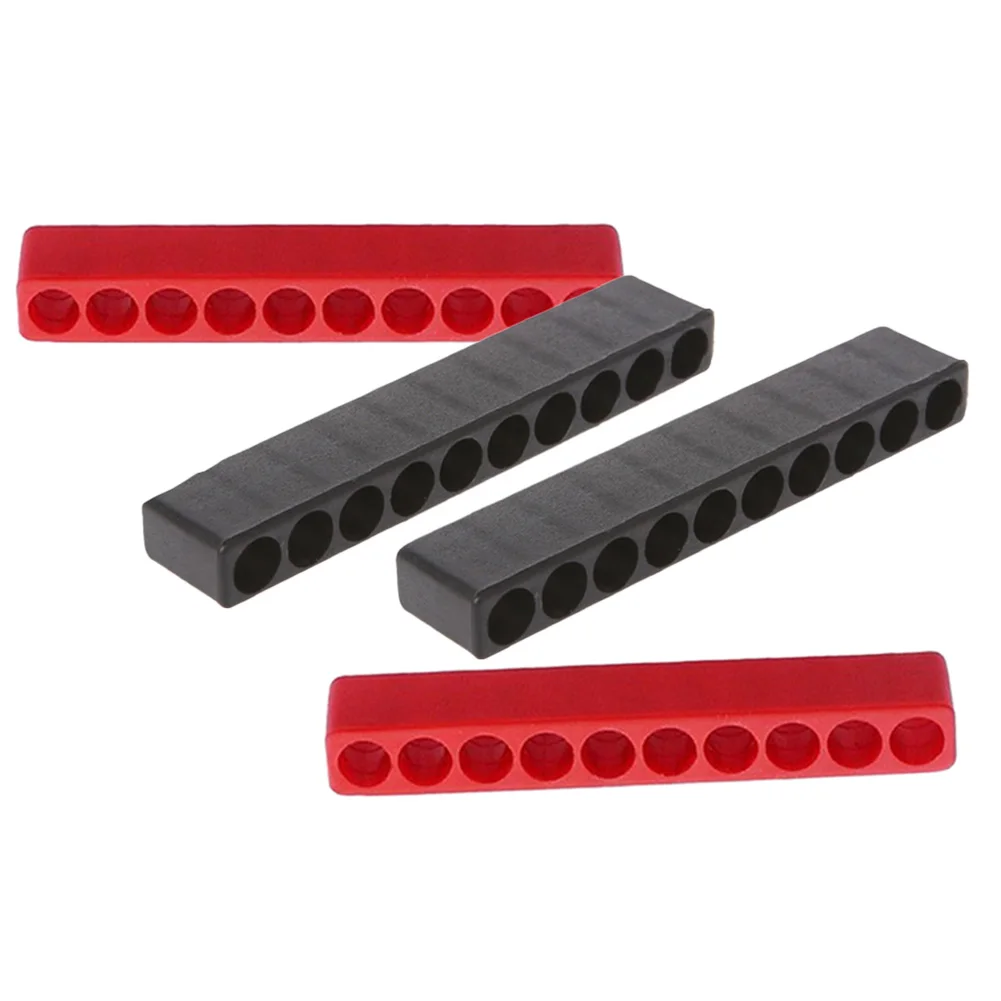 

Black Red Screwdriver Storage Screwdriver Storage Brand New Easy To Organize Plastic 1/4inch Hex 10 Holes 1/4inch Hex