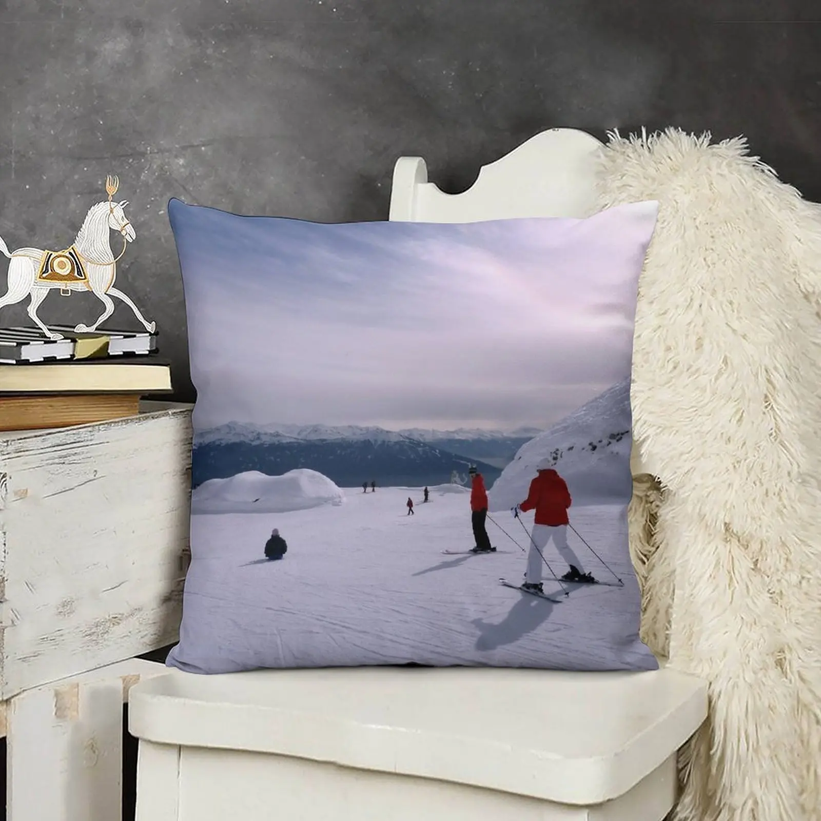 Лыжные склоны подушки для диванных подушек Innsbruck декоративная подушка