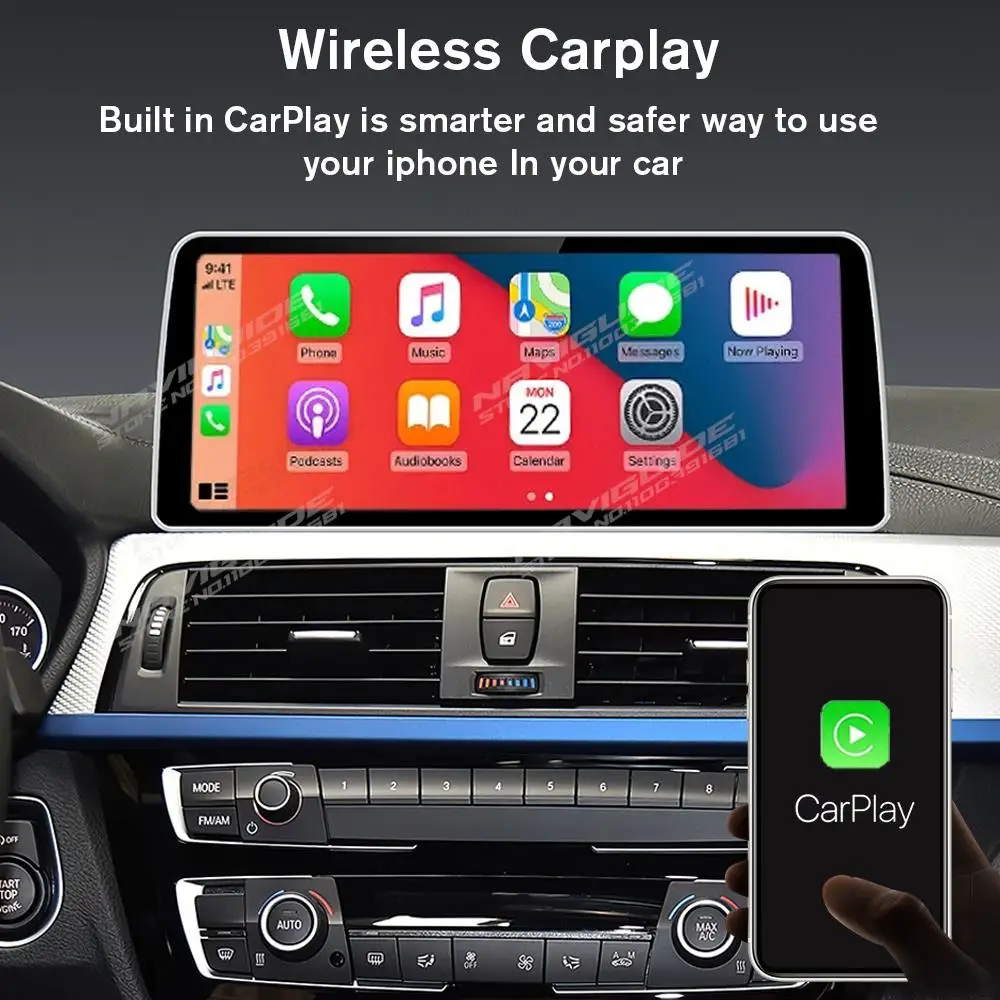 NAVIGUIDE Android13 12 3 &quotавтомобильный радиоприемник для BMW X1 F48 2016-2017 NBT система Carplay