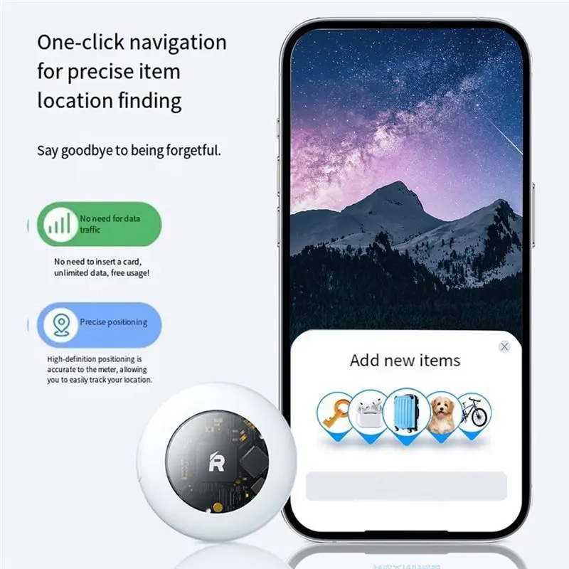 Умный GPS-трекер ABUO-REMAX с Bluetooth для приложения Find My, устройство для предотвращения потери, сигнализация, напоминание о местоположении для домашних животных (art.: 3920dbb83ebe5) - 3920dbb83ebe5
