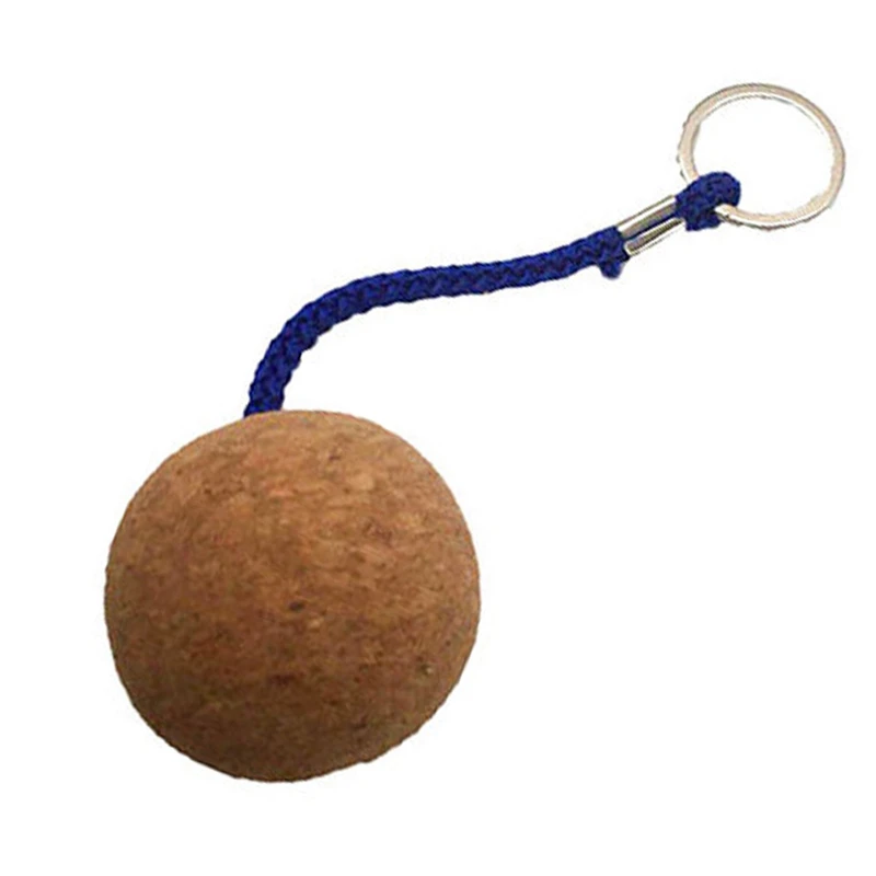 

Floating Cork Ball Lightweight Keyring Floating Buoy Key Chain Holder Floating Cork Keyring Waterproof Durable Float Keychain