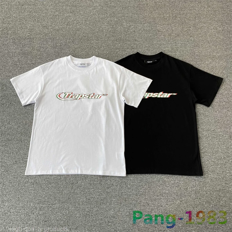 

2023ss Letters Phantom Print Short Sleeve -shirt Men Women High Quality Oversized Shirt rend Leisure White Black Top