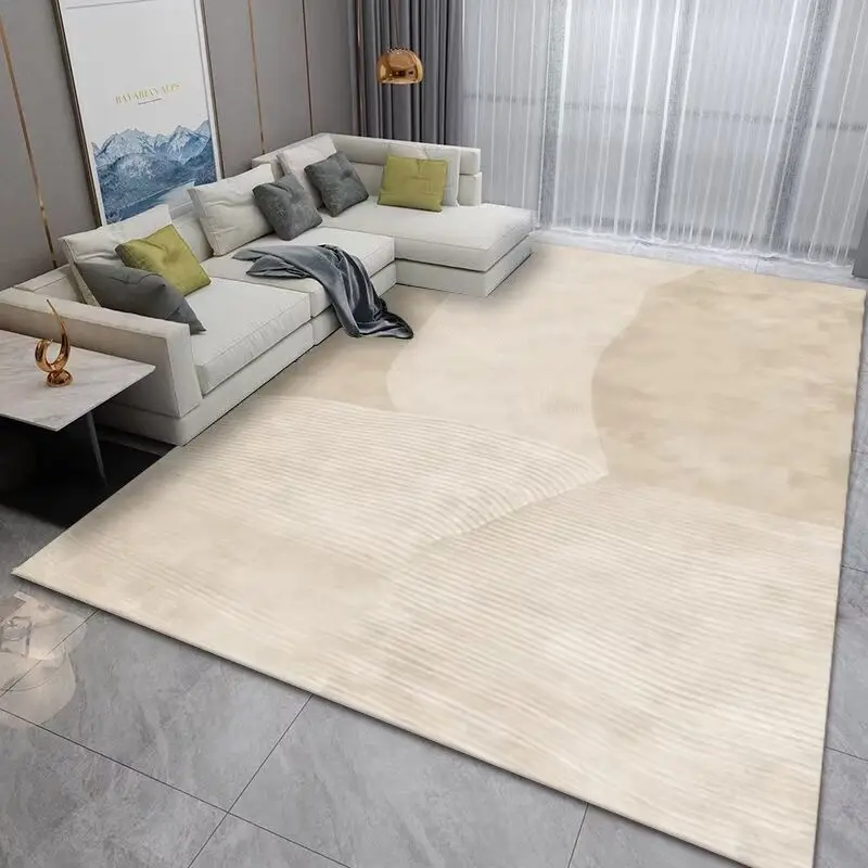 

Japanese Simple Line Wabi-sabi Style Home Decoration Carpet Bedroom Living Room Decorate Rug Soft Coffee Table Mat Can Be Washed