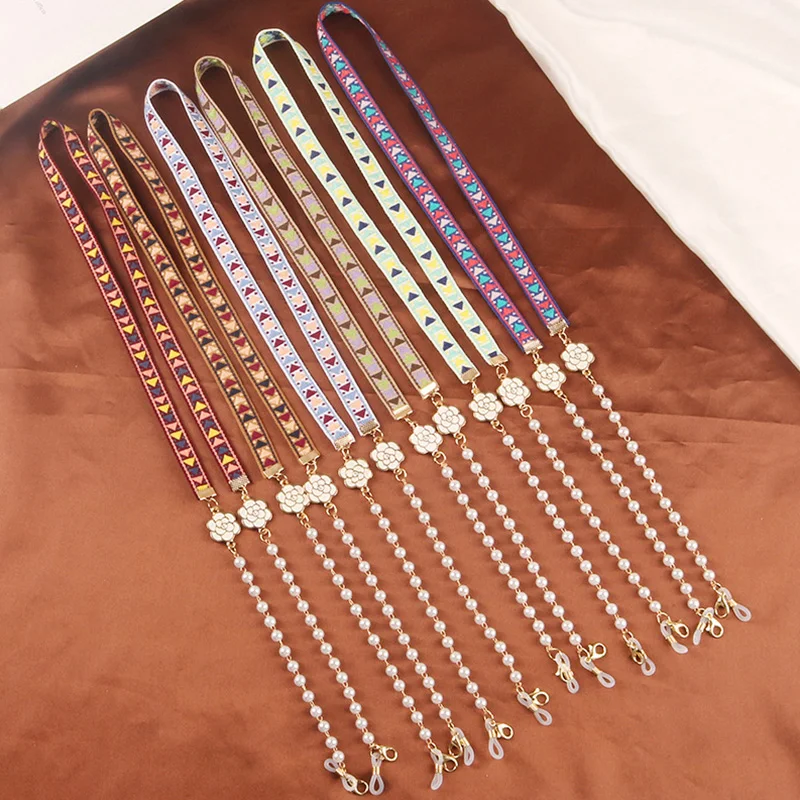 

Цепочка для очков женская, винтажная плетеная цепочка для защиты от потери, в богемном стиле, аксессуары для солнцезащитных очков, шнур для ...