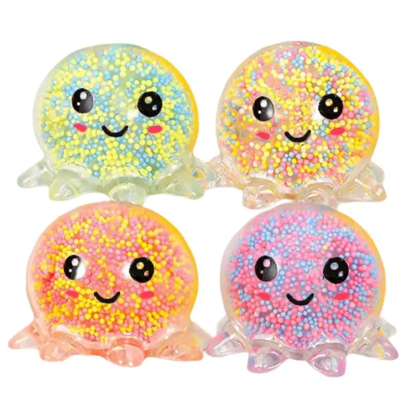 

Squid Vent Ball Squeeze GlowingToy Octopus Toy Soft Sensory Bubble Octopus Ball Stress Relief Toy For Kids Gift