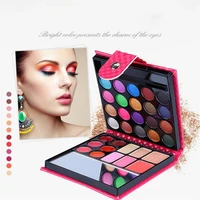 32 colors eye shadow blush palette professional waterproof sweatproof durable eyeshadow set with makeup brush set tool