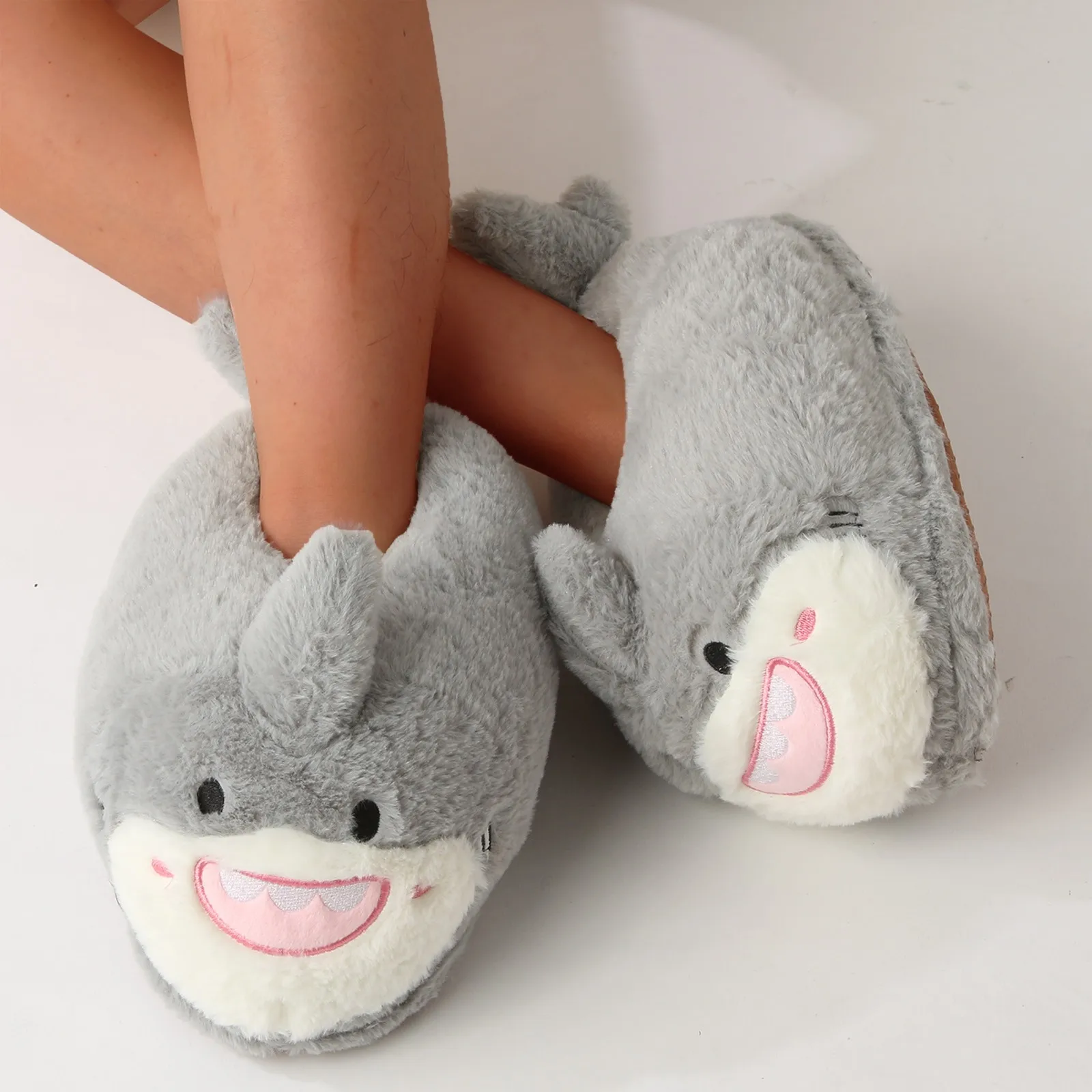 

Winter Slippers Indoor House Shoes Cute Cartoon Soft Bottom Home Warm Cotton Slippers Platform Kawaii Footwear Bedroom Footwear
