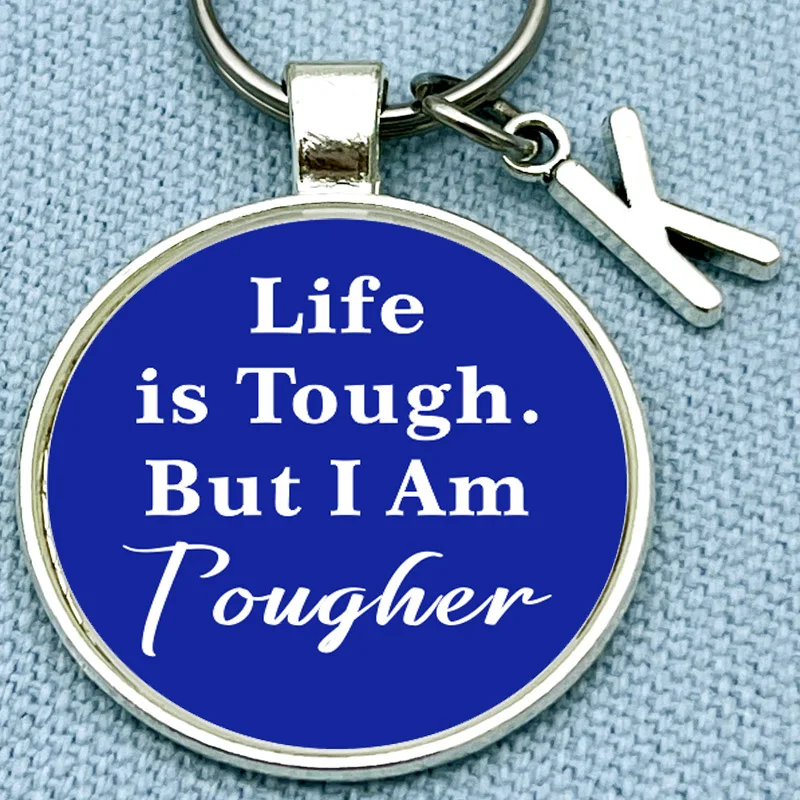 

Cancer Survivor Gift Cancer Fighter Gift Life Is Tough But I Am Tougher Keychain Cancer Awareness Inspirational Gift