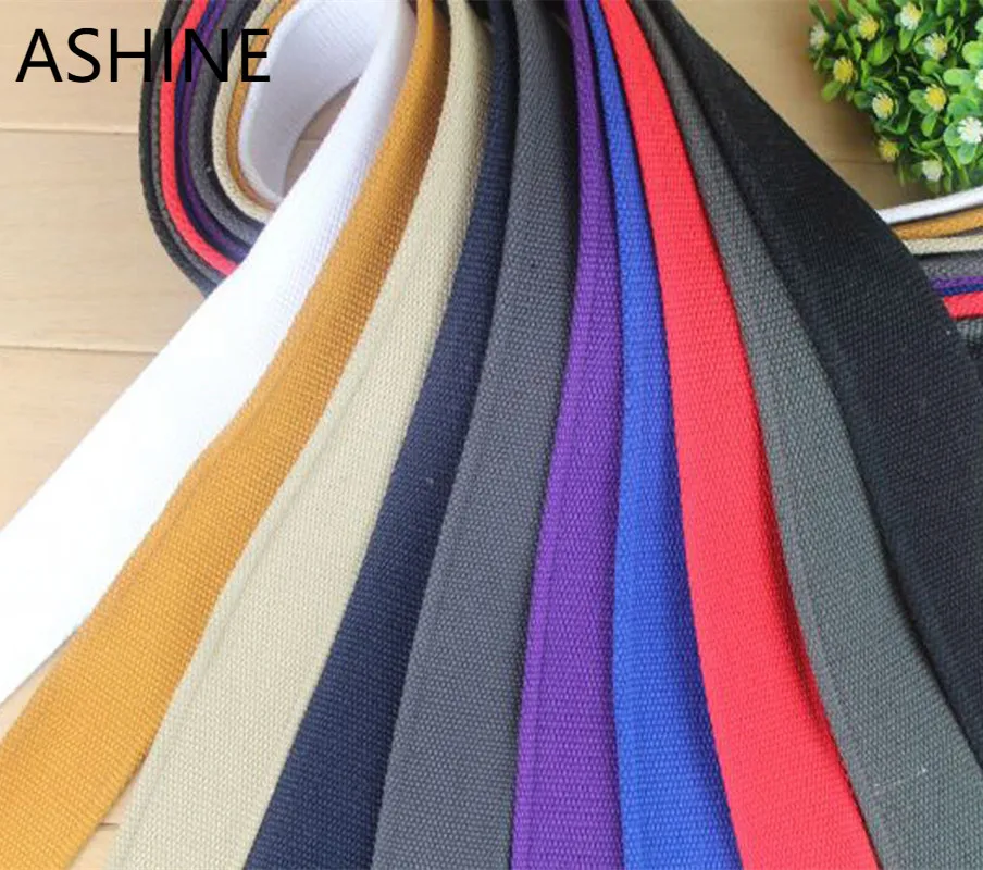 

10 Meter 4.5cmWidth Thick Polyester Cotton Webbing Bag Straps Belt Sling Seat belt webbing Very Strong Thickness 2.2mm