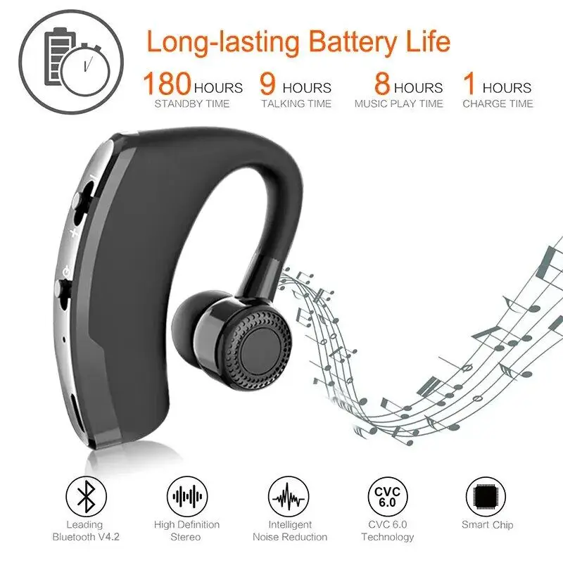 V9 Наушники Bluetooth Громкая связь Беспроводная гарнитура Бизнес-гарнитура Drive Call