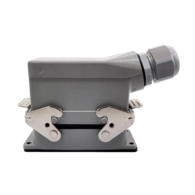 Фото Промышленные прямоугольные разъемы Heavy Duty Connectors HDC-HSB-006-1/2/3/4 F/M, 6-контактные, с винтовым соединением, 35А №2