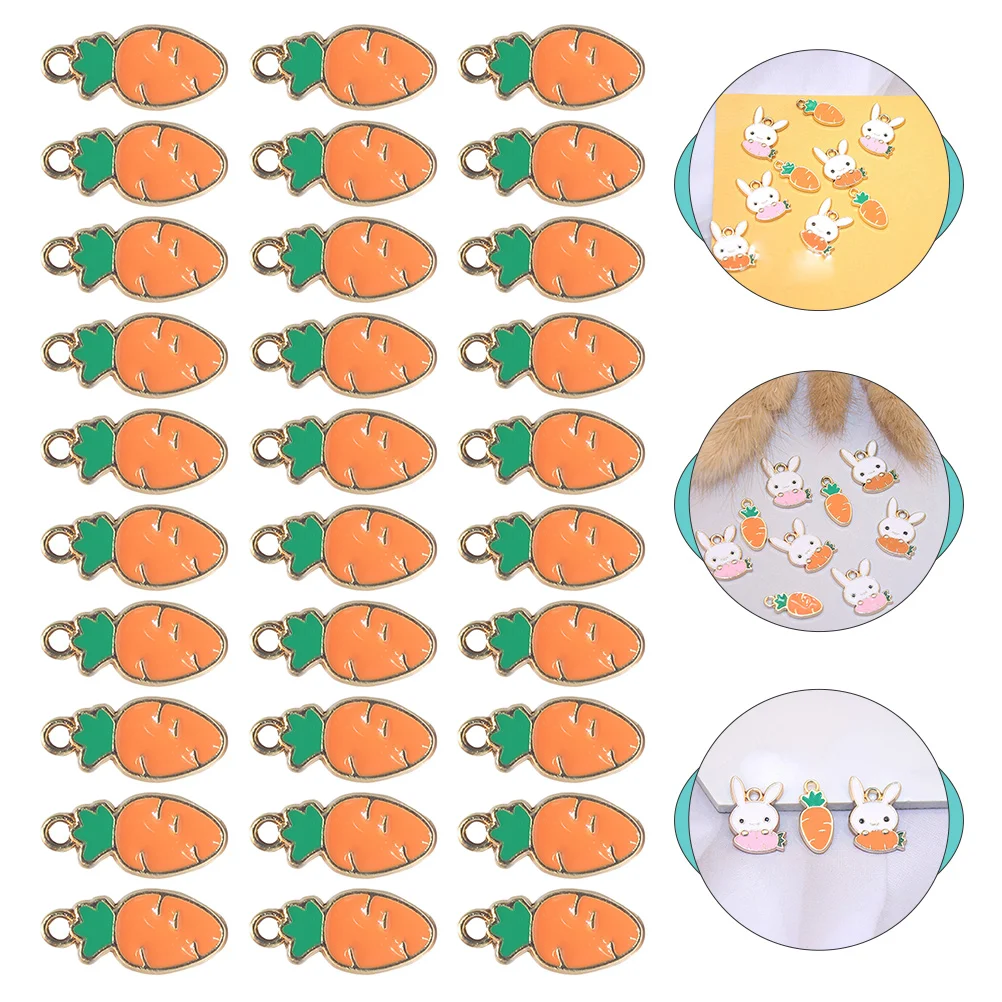 

Charms Carrot Easter Jewelry Diy Crafts Alloy Making Bunny Rabbit Necklace Accessory Pendants Decor Bracelet Bracelets