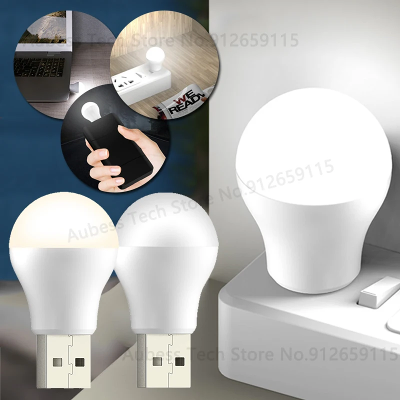 

Светодиодная лампа с USB-разъемом, настольные лампы с компактным внешним аккумулятором, лампа для чтения с защитой глаз, ночсветильник с USB, с...