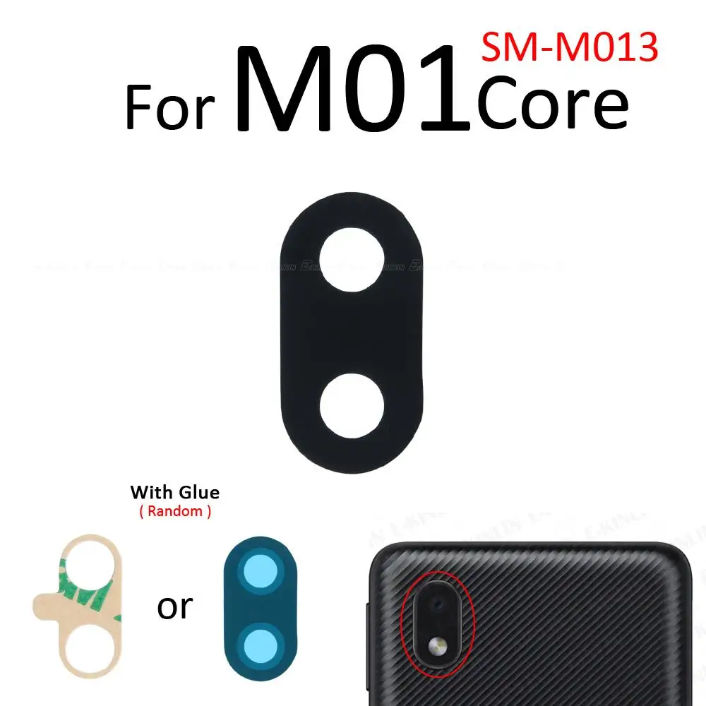 2pcs\lot Back Rear Camera Glass Lens With Adhesive Sticker For Samsung Galaxy M01 Core M11 M21 2020 M31 M51 Replacement Parts