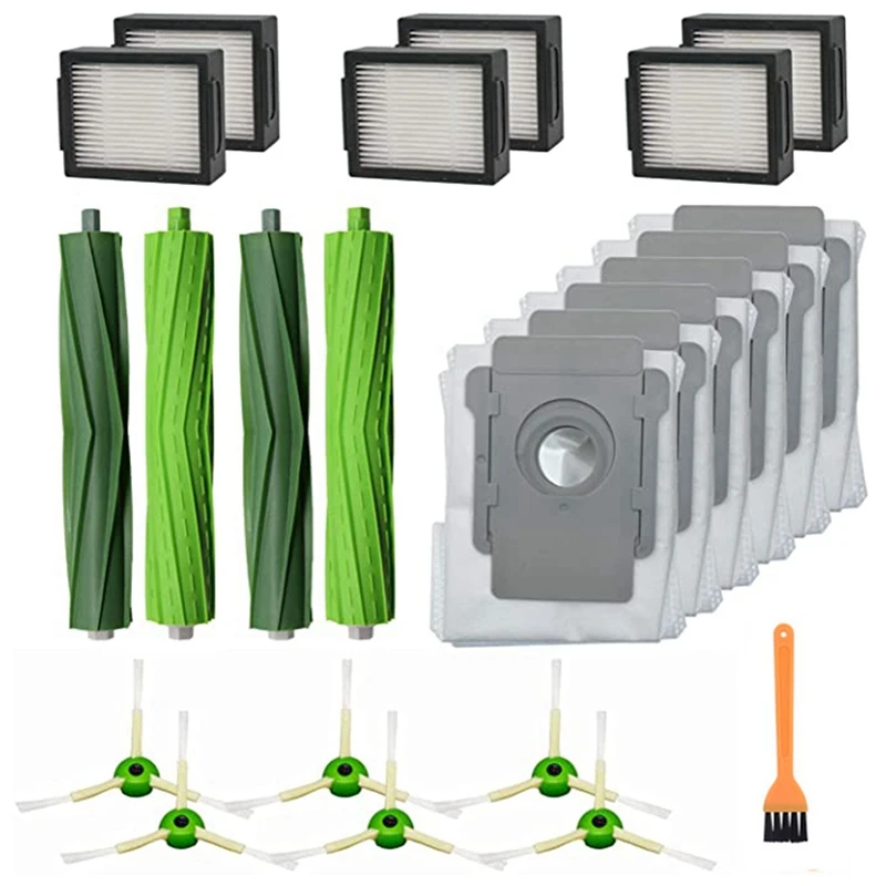 

Main Brush & Hepa Filter & Side Brush & Dust Bag Kit New For Irobot Roomba I7 E5 E6 I Series Robot Vacuum Cleaner