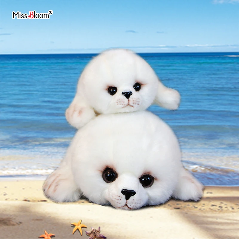 

2 pcs Dropshipping Soft Cute Seals Plush Toy Sea World Animal Sea Lion Plush Stuffed Doll Big Eyes Baby Birthday Gift for Kids