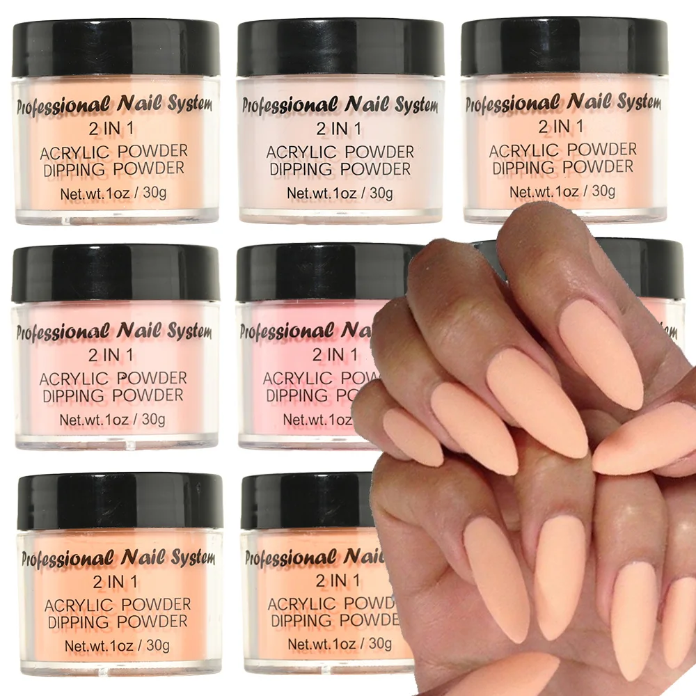 

28g/Box Acrylic Powder Professional Nude Pink Crystal Acrylic Powder 2 IN1 Extension/Dipping Powder For Manicure Build Dust &*&