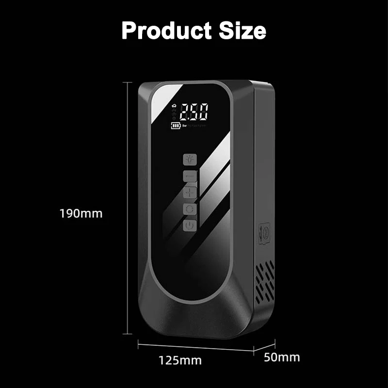 GKFLY 2000A Start Power Bank 16000 мАч Jump Starter Автомобильный усилитель Внешний аккумулятор 12 В