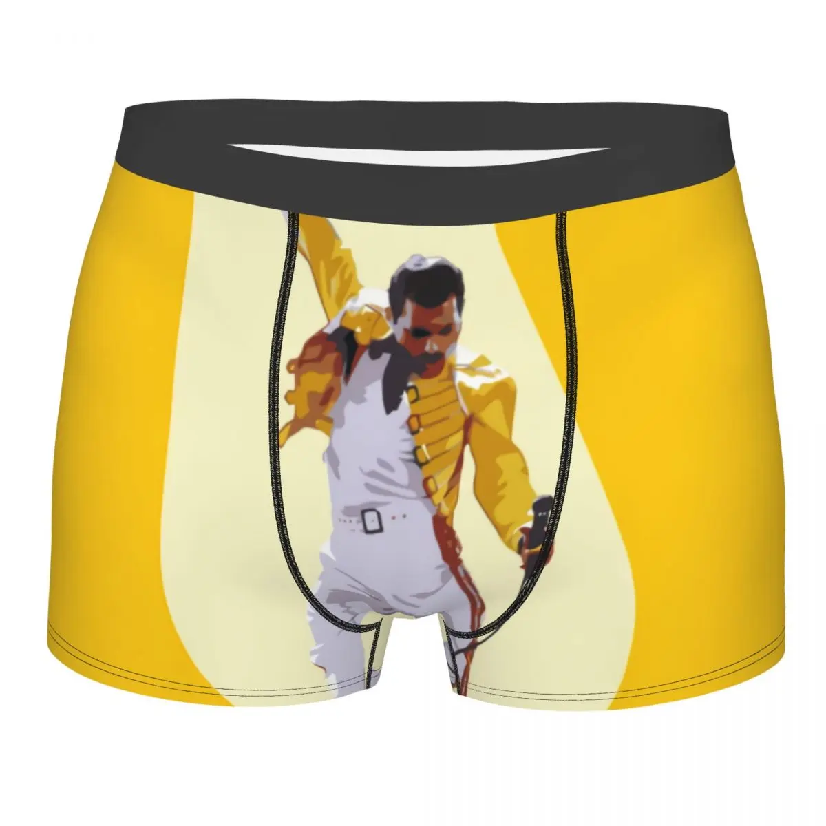 

Rock Band Freddie Mercury Underwear Men Sexy Printed Custom British Singer Boxer Shorts Panties