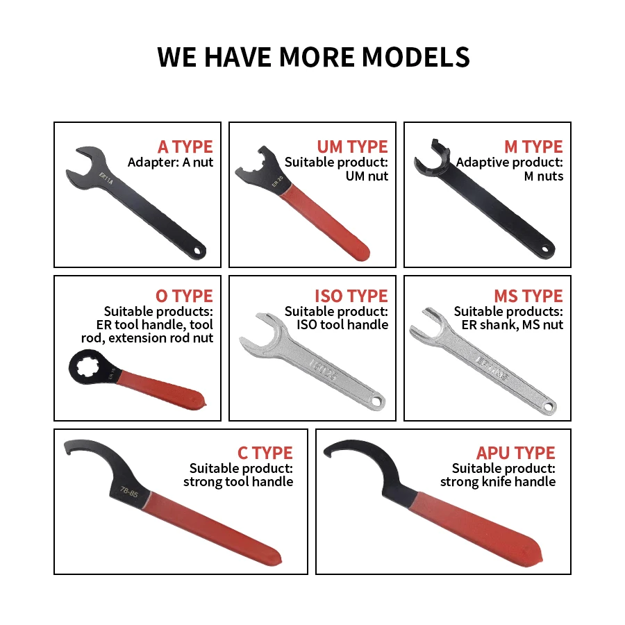 Ключ с ручкой инструмента ЧПУ ER11 ER25 ER32 Гравировальный станок Удаление ножа