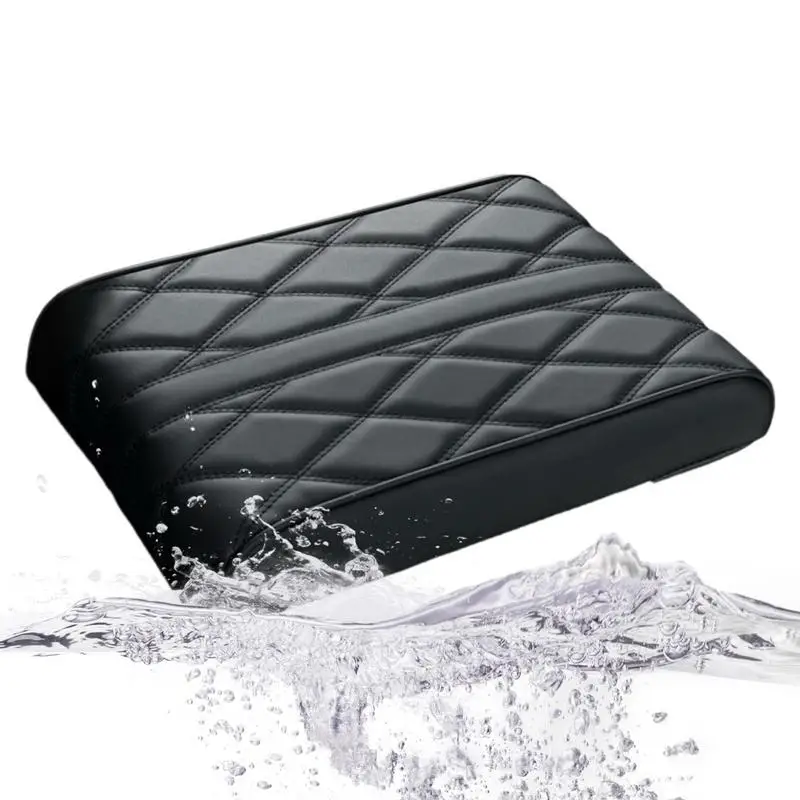

Leather Car Armrest Box Pad Car Leather Protector Cover Pad Car Armrest Seat Box Cover Protector With Memory Foam Auto