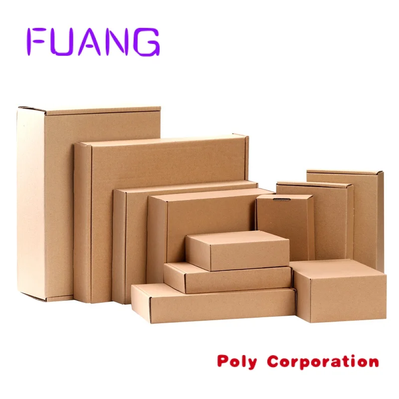 Xingyikang custom logo printing corrugated cardboard packaging mailbox wholesale color recycled brpacking box for small business