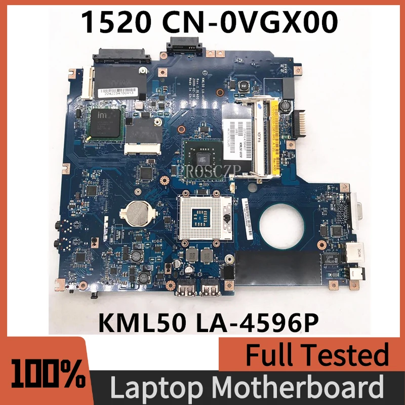 CN-0VGX00 0VGX00 VGX00 Free Shipping For Vostro 1520 V1520 Laptop Motherboard KML50 LA-4596P GM45 DDR2 100% Full Working Well