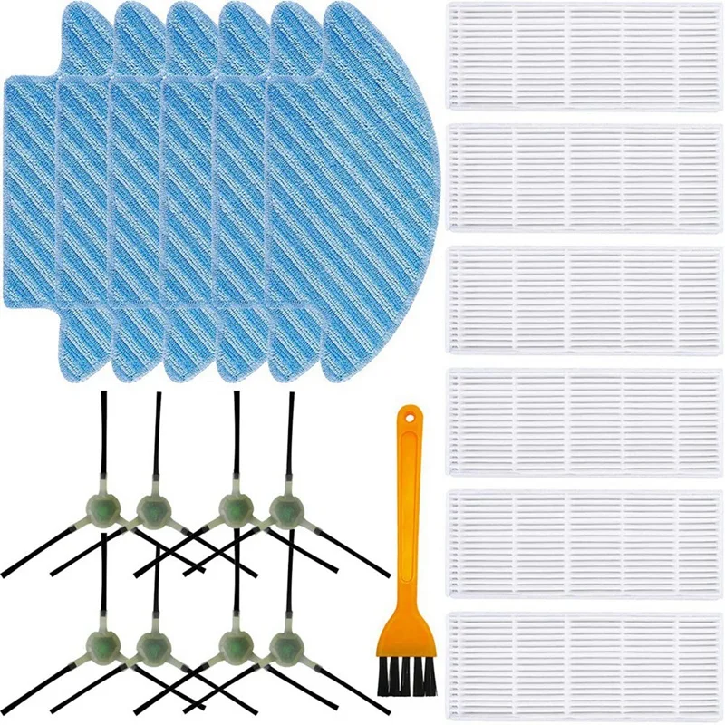 

IG-Replacement Mop Cloths HEPA Filters Side Brush Kits Accessories For Lefant M210 M210S M210B M213 Robot Vacuum Cleaner
