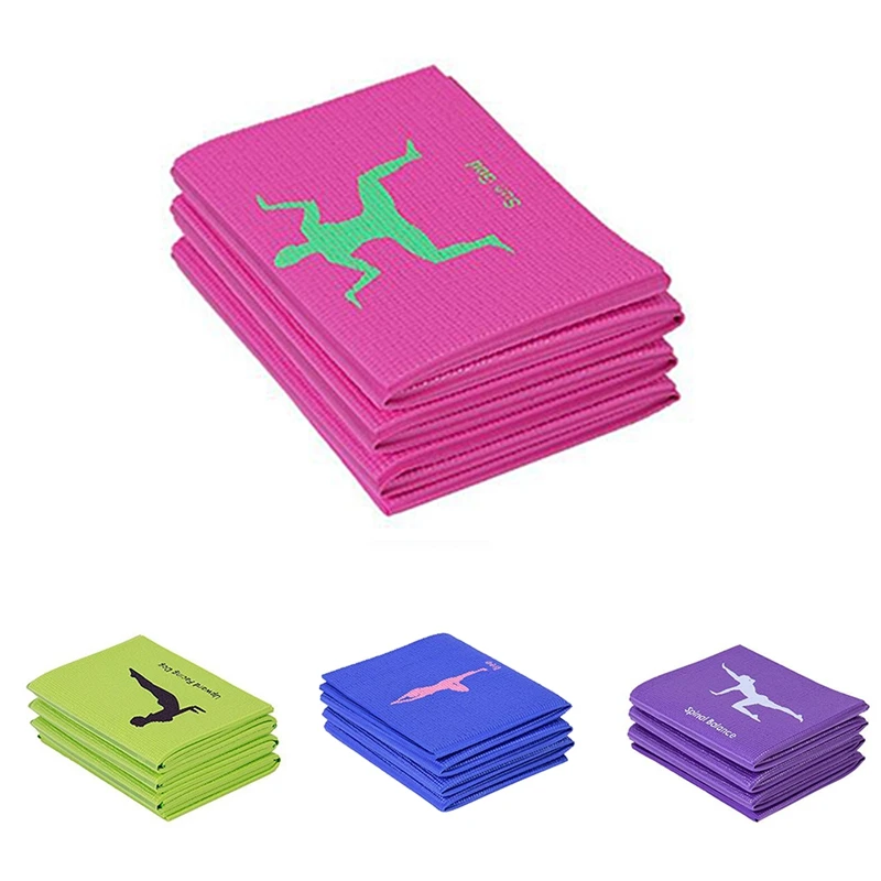 

Hot PVC Foldable Yoga Mat Exercise Pad Thick Non-Slip Folding Gym Fitness Mat Pilates Supplies Floor Play Mat