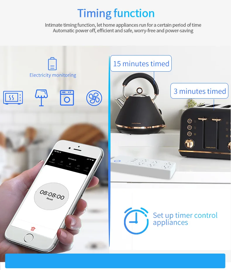 Удлинитель Tuya с USB-портами и поддержкой Wi-Fi
