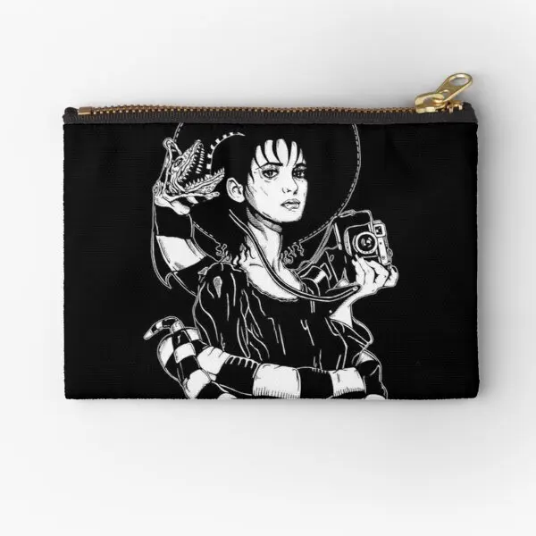 

Beetlejuice Zipper Pouches Pocket Socks Key Money Pure Panties Storage Wallet Underwear Small Women Cosmetic Bag Coin Men
