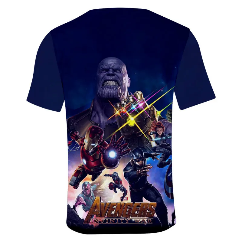 Summer Marvel The Avengers Endgame Quantum Realm Baby Boy Girl Short Sleeve 3D T Shirts Men Women Family Matching Outfit Top Tee | Детская