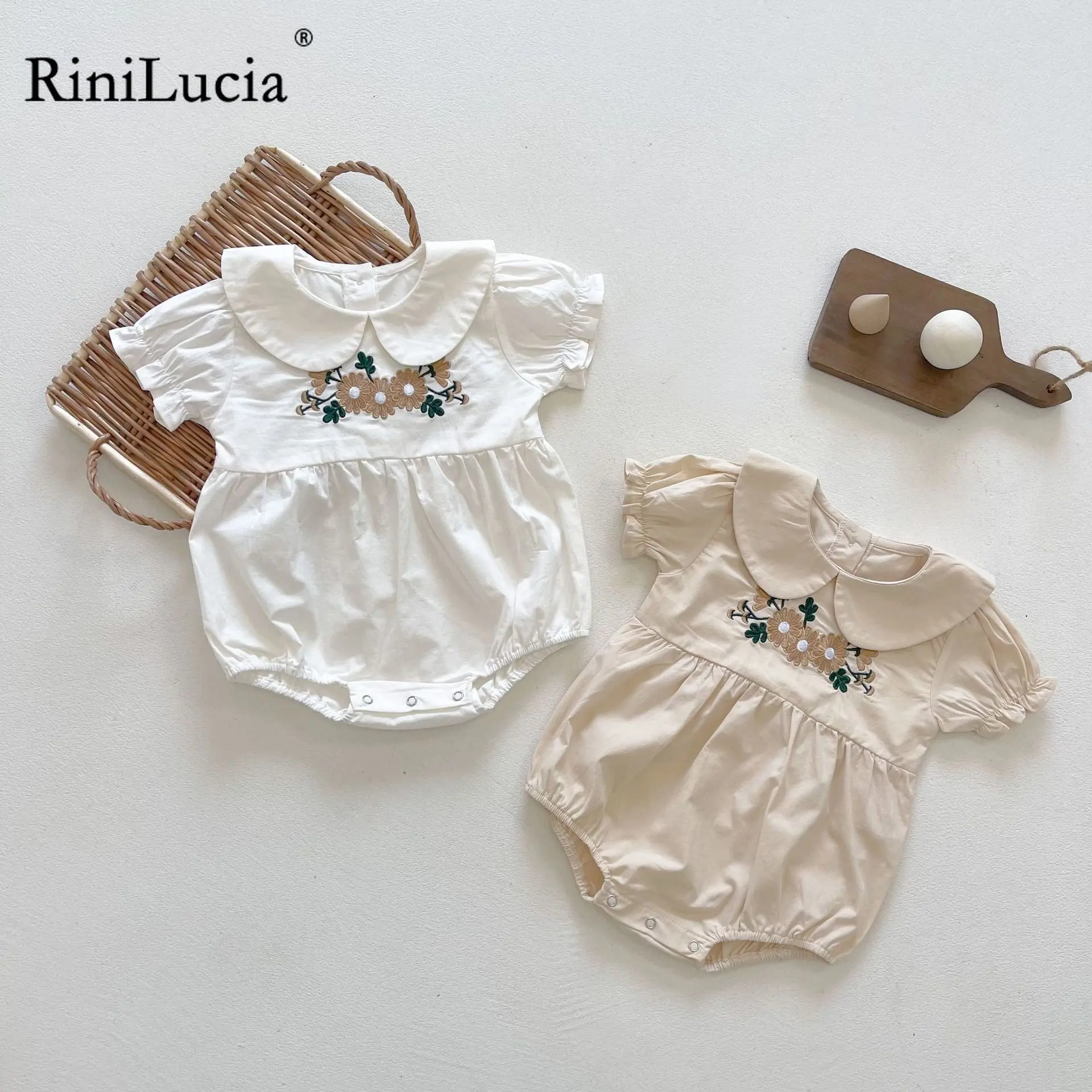 

RiniLucia Summer Baby Girl Romper Princess Baby Clothing One-Piece Newborn Baby Clothes Infant Baby Outfit Baby Girl Clothes
