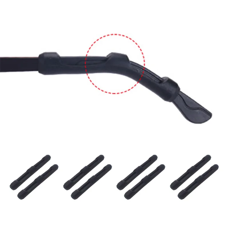

（2pairs）Glasses Accessories Fixed Anti Falling Silicone Glasses Leg Cover Sports Anti-skid Cover Ear Cover Ear Hook Ear Rest