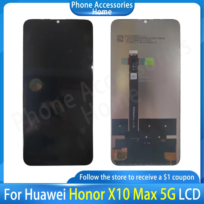 

Оригинальный сенсорный ЖК-экран 7,09 дюйма для Honor X10 Max, цифровой преобразователь сенсорного экрана в сборе для Honor X30 Max, ЖК-дисплей