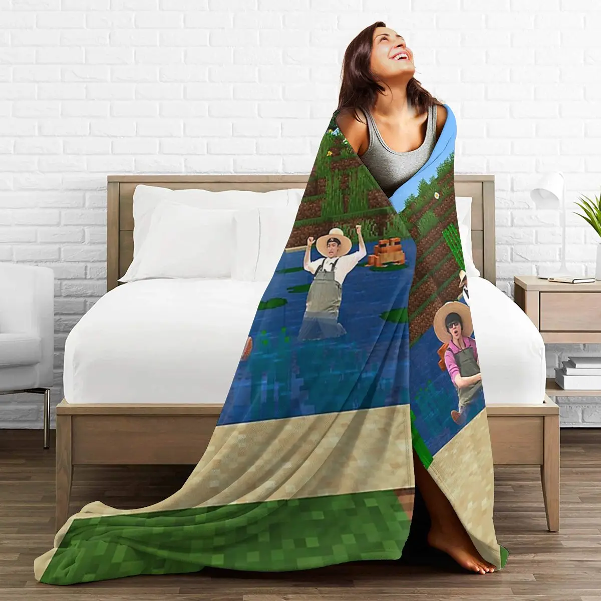 Плед для ловли лягушек с Minghao DK и Джошуа мягкое теплое Фланелевое покрывало