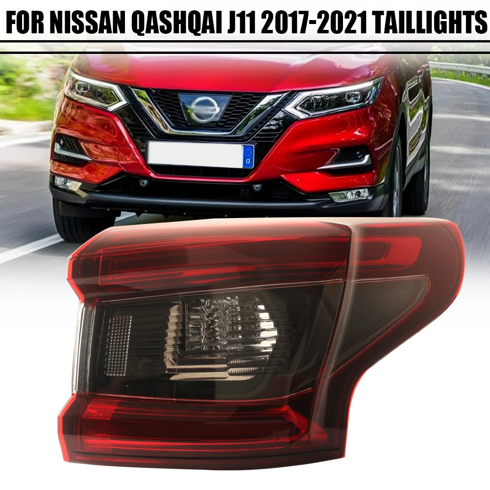 Фото Левый/правый задний фонарь для Nissan Qashqai 2017 2018 2019 2020 2021, задний фонарь стоп-сигнала с №2