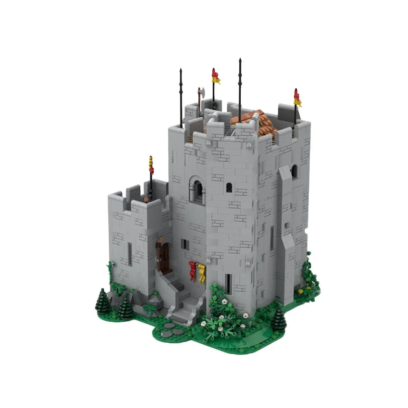 

MOC-133150 Norman Castle Keep Assembled Splicing Block Model • 3297 Parts Building Block Adult Children's Birthday Toy Gift