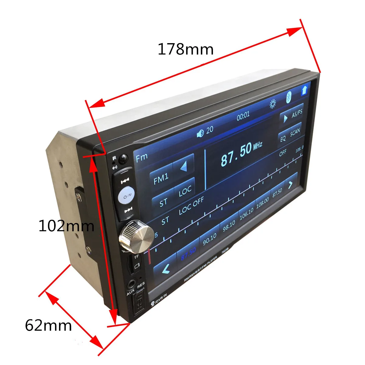 Автомагнитола iMars 7023B MP5-плеер с 7-дюймовым экраном FM USB AUX bluetooth сенсорным