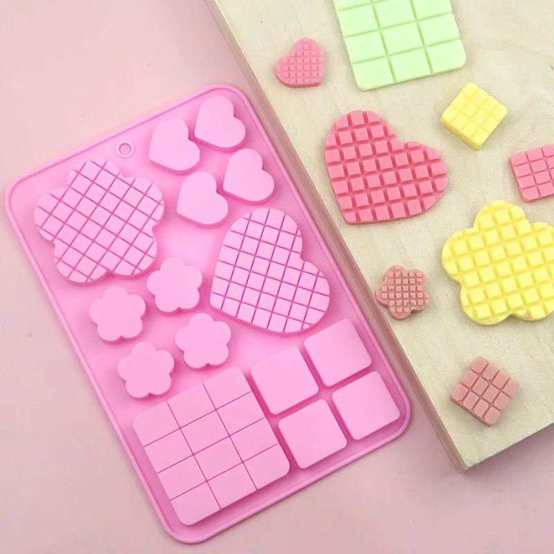 

15 Cavity Silicone Chocolate Mold Fondant Cake Baking Candy Mold DIY Ice Tray Waffle Biscuits Mould Kitchen Cake Decorating Tool