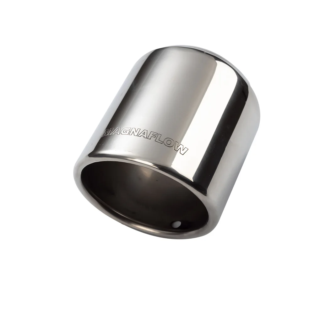 Автомобильный выхлопной наконечник из нержавеющей стали 63 мм наклонный Овальный