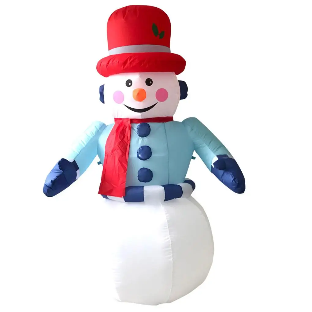 

Halloween Christmas Snowman Tumbler Ornaments Luminous Inflatable Snowman Garden Props Decoration