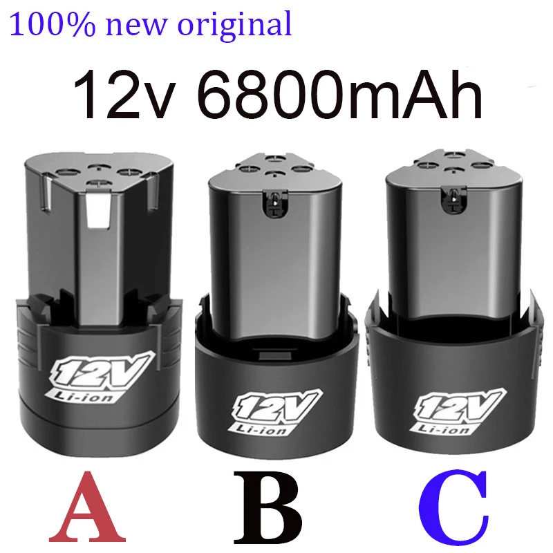 

2023new type 12V6800mAh Universal Rechargeable Battery For Power Tools Electric Screwdriver Electric drill Li-ion Battery