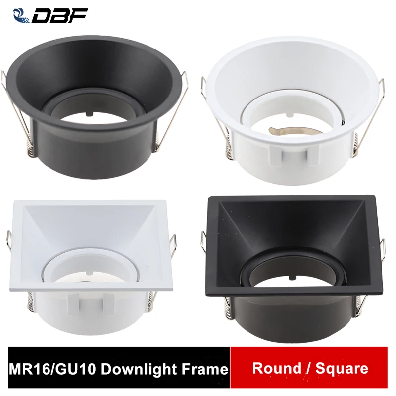 

LED Downlights Recessed Frame Fitting Ceiling Lighting GU5.3 GU10 MR16 Without Bulb Changeable Base Socket Light Fitting Fixture