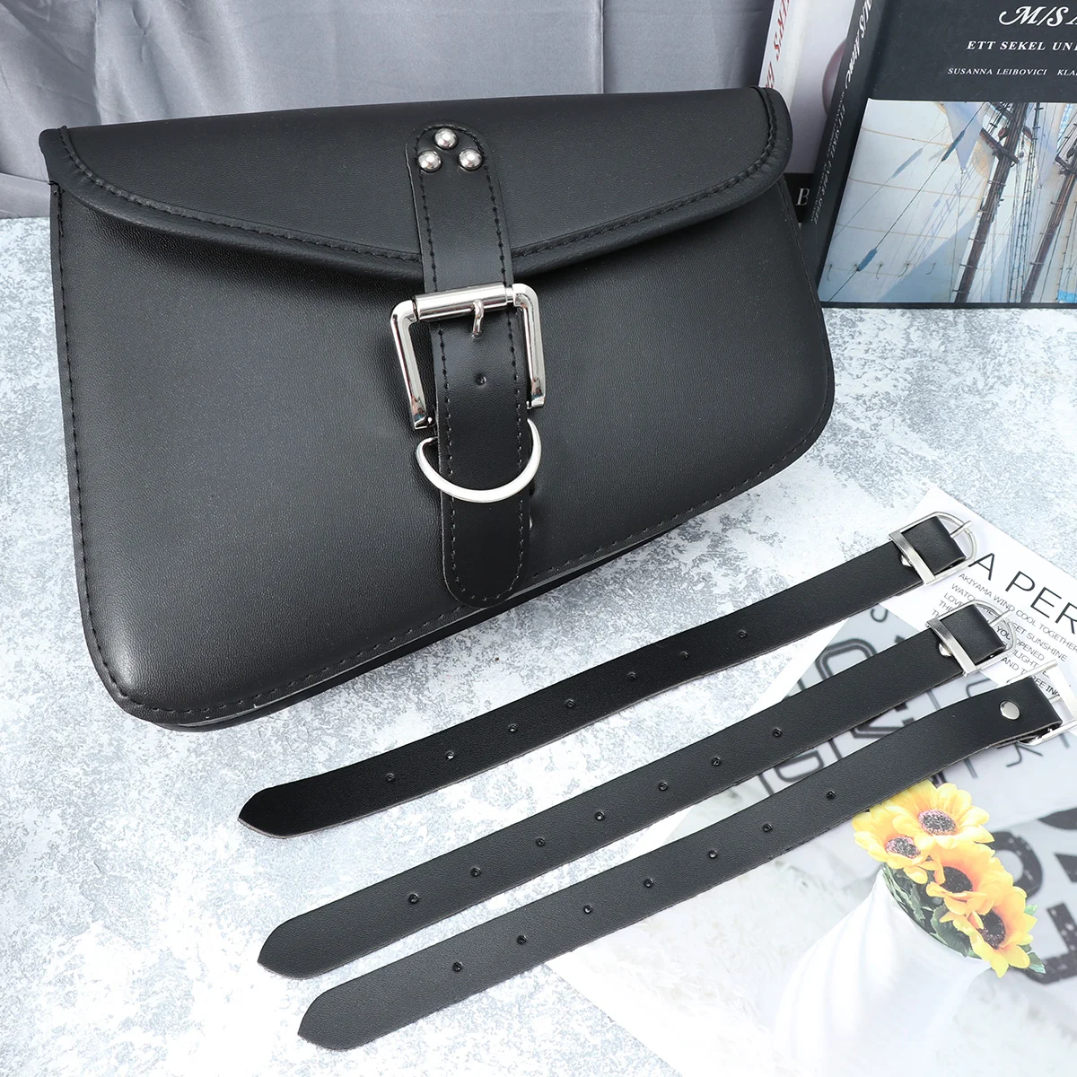 

Motorcycle Hanging Bag Triangle PU Waterproof Wear-resistant Saddlebag Motorcycle Hanging Bag for Motorbike - Right