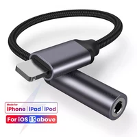 8 pin to 3 5mm jack aux cable for iphone 13 pro 12 11 male to female adapter headphone connector audio splitter for ios 14 above