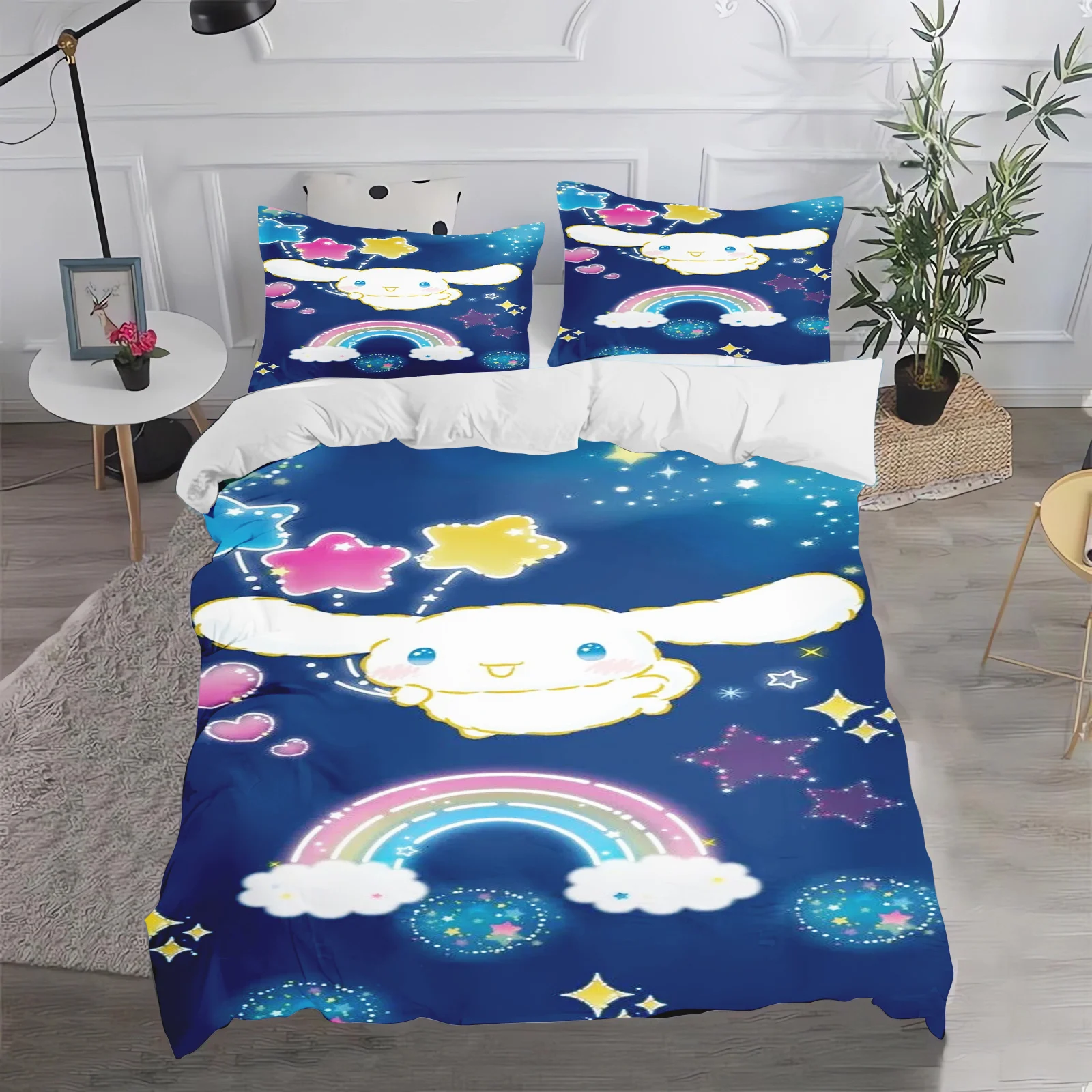 Постельное белье Sanrio с изображением собаки корицы Комплект постельного белья из