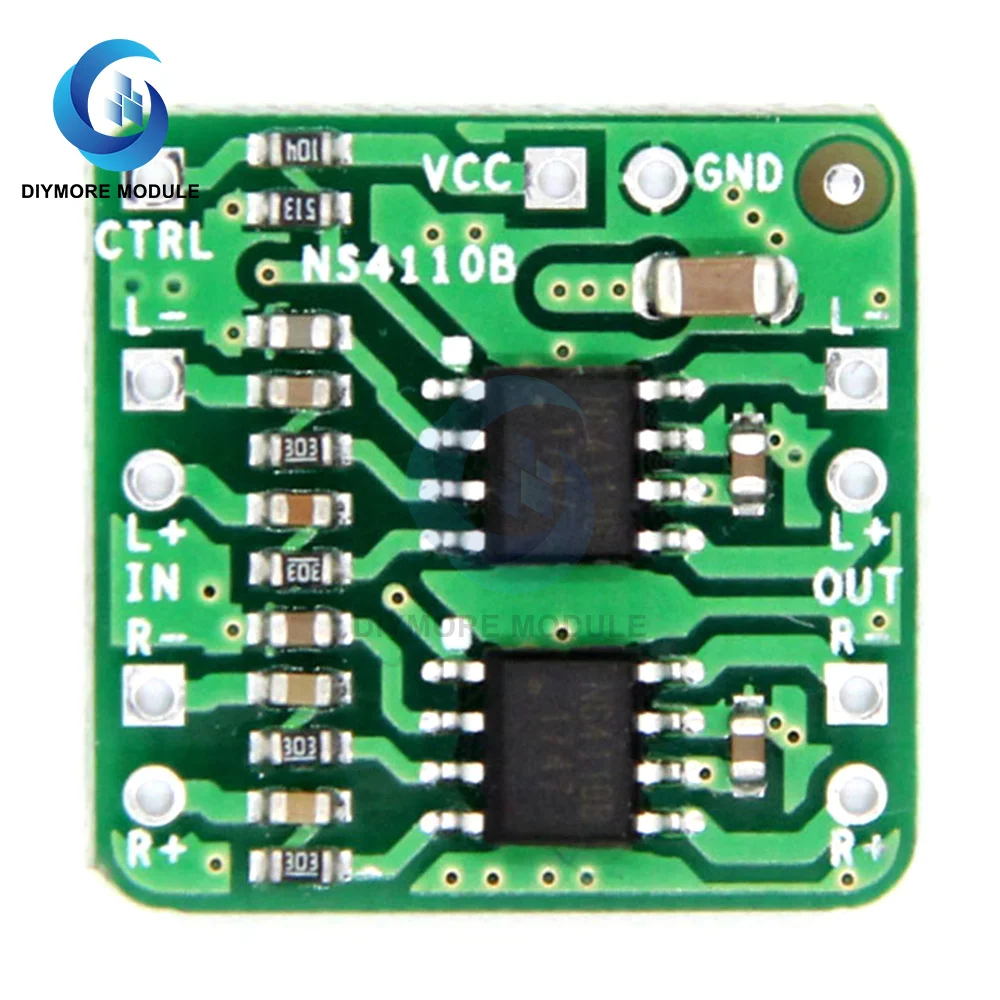 

Differential power amplifier board 2x18W digital class D/AB audio power amplifier NS4110B voltage 6～14V