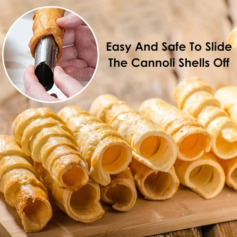 

5pcs Cannoli Form Tubes Baking Tools Cake Horn Mould for Making Butter Horns