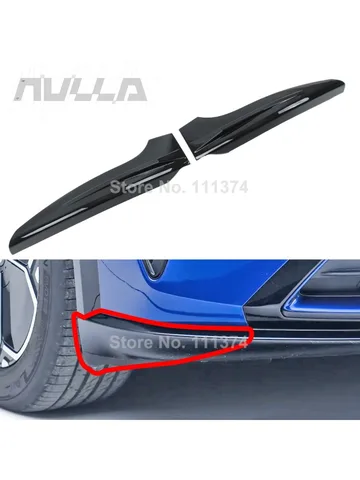 Для Xiaomi YU7 2025-2026 передний бампер угловая защитная крышка накладка рамка ABS карбоновые защитные аксессуары